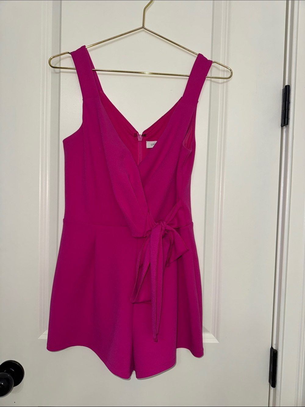 Great Jones Pink Wrap Romper Small